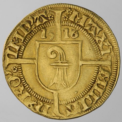 Basel, städtische Münzstätte. Goldgulden, 1516