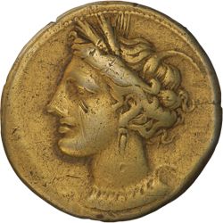 Zeugitanien, Karthago. Elektron-Stater, 350-320 v. Chr.