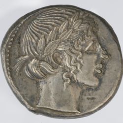 Leontinoi, Sizilien. Tetradrachme
